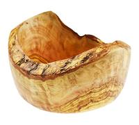 Olive Wood Rustic Round Bowl For Salad/Fruit, Grain/Natural