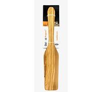 Olive Wood Spatula by Outpost August 12.5 inch kitchen accessory for cooking, frying, flipping, and serving