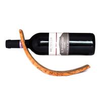 Olive Wood Wine Bottle Holder - Handmade in Italy