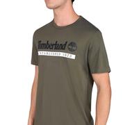 (Olive, XL) Timberland Mens T Shirts Logo Print Casual Tops