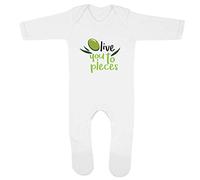 Olive You to Pieces 1 Baby Romper 3-6 Months White Funny Cute New Born Arrival Gift Present