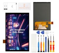 Olivechard For Steam Deck OLED 2023 Screen Replacement (Glossy Display, Original Material) for 64GB/256GB/512GB Models LCD display with Digitizer Assembly Kit- Not Compatible with 1TB Matte Version