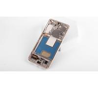 Olivechard in-Cell Galaxy S22 5G S901 Display No Fingerprint Screen Replacement for Samsung Galaxy S22 5G LCD Touch Digitizer Assembly with Frame SM-S901B SM-S901U (Pink Gold)