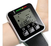 Olivecrafts Wrist Blood Pressure Monitor Automatic Digital BP Machine with Large Display & Memory Storage | Accurate Portable Cuff Monitor for Home, Travel & Elderly