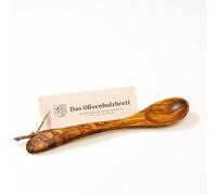 Olivenholz-Kochlöffel, Classic Löffelform from Approx. 20cm - 20cm | Classic spoon made of olive wood/high quality and durable/wooden kitchen utensil/wooden spoon