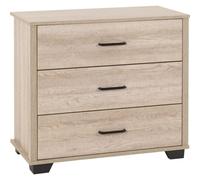 Oliver 3 Drawer Chest Light Oak Effect