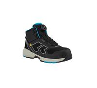 Oliver Agile Runner Mid Blue FLS 6552400 Unisex Safety Shoes with Fast Lacing System, Composite Toe Cap, ESD Protection, HEELguard, Size 6.5, 6552400-40