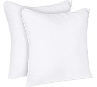 Oliver Bedding Hypoallergenic Premium Cushion inserts, Hollowfibre Stuffed Square Cushion Pillows for Sofa and Bed, Comfortable Anti Allergenic Pad Stuffer Insert Square Pillow (2 Pack, 28" x 28")