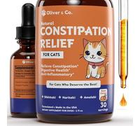 Oliver & Co. Cat Constipation Relief - Cat Laxative - Cat Constipation - Constipation Relief for Cats -Constipation Relief for Cat - Cat Laxative Constipation Relief - 1 fl oz - Roast Chicken Flavor
