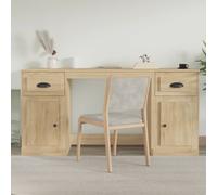 oliver computer desk with 2 doors 2 drawers in sonoma oak
