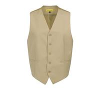 Oliver George Men’s Solid Color Suit Vest Formal Tuxedo Waistcoat Business Dress Vest For Suit or Tuxedo, Beige, Medium