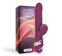 Oliver James 3-in-1 Tapping Rabbit Vibrator - Discreet Thrusting Dildo Adult Sex Toy w/ 10 Vibration 10 Tapping & 3 Thrusting Modes | Powerful Waterproof G-Spot Clitoral Stimulator for Women & Couples