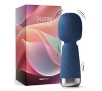Oliver James Mini Vibrator - Portable Wand Massager w/ 5 Patterns, 5 Speeds