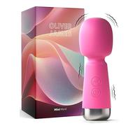 Oliver James Mini Vibrator - Portable Wand Massager w/ 5 Patterns, 5 Speeds