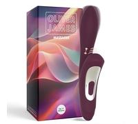 Oliver James Tapping Rabbit Vibrator Wand - Quiet Dual Motor Sex Toy 7 Vibration and 7 Tapping Modes | G Spot Clitoral Stimulator Waterproof Body-Safe Silicone Dildo for Women and Couples Sex Toys