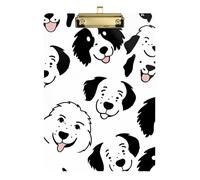 Oliver Jeffers Cartoon Dog Faces Black on White Social Worker clipboard Transparent for Classroom Supplies for Teachers high School Size 9 x 12.5 Tabla para escribir