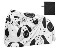 Oliver Jeffers Style Cartoon Dog Faces Black on White Waterproof Bike Cover Outdoor with Lock Holes Anti Dust Rain Snow UV Storage Electric Bike Cover Fits for Most cobertor para motocicleta