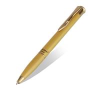 Oliver Kriss Luxury Ballpoint Pen, Full Metal Case, 0.6mm Tip, Cardinal Refill, Twist Mechanism, Gold Trims and Crystal Top