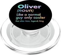 Oliver Like A Normal Guy Only Cooler Legend King First Name PopSockets PopGrip for MagSafe