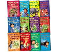 Oliver Moon Collection 12 Books Set Pack by Sue Mongredien RRP: £54.88 (Oliver Moon Collection Pack) (the Nipperbat Nightmare, the Monster Mystery, the Dragon Disaster, the Broomstick Battle, Fangtastic Sleepover, the Spell-off, the Potion Commotion, Christmas Cracker, Troll Trouble, the Spider Spell, Happy Birthday, Summer Howliday)