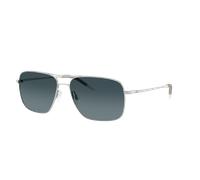 Oliver Peoples Man Sunglass OV1150S Clifton - Frame color: Silver, Lens color: Blue Gradient Polarized
