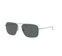 Oliver Peoples Man Sunglass OV1150S Clifton - Frame color: Silver, Lens color: Dark Grey Polarized