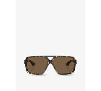 Oliver Peoples Mens Brown Ov5520su 1977c Rectangle-frame Acetate Sunglasses 145mm