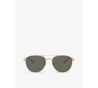Oliver Peoples Mens Oliver Peoples Ov1335St Pilot-Frame Titanium Sunglasses Gold