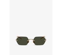 Oliver Peoples Oliver Peoples Ov1353St Tk13 Rectangle-Frame Metal Sunglasses Gold