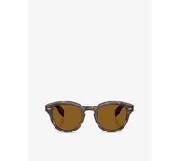 Oliver Peoples Oliver Peoples Ov5413Su Cary Grant Round-Frame Tortoiseshell Acetate Sunglasses Brown