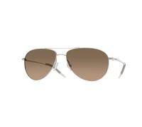 Oliver Peoples OV1002S BENEDICT 5036GN Man Sunglasses Metal Silver Brown Pilot Polarized