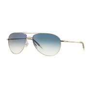 Oliver Peoples Sunglasses Benedict 1002 5241/3F Silver Chrome Sapphire VFX