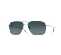 Oliver Peoples Man Sunglass OV1150S Clifton - Frame color: Silver, Lens color: Blue Gradient Polarized