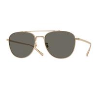 Oliver Peoples Unisex Sunglass OV1335ST Rivetti - Frame color: Gold, Lens color: Carbon Grey