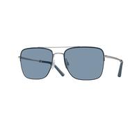 Oliver Peoples Man Sunglass OV1343S R-2 - Frame color: Blue Ash/Brushed Silver, Lens color: Marine