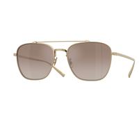 Oliver Peoples OV1349ST AVISON 5035Q1 Man Sunglasses Titanium Gold Brown Pilot Normal