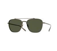 Oliver Peoples OV1349ST AVISON 528452 Man Sunglasses Titanium Gold Green G15 Pilot Normal