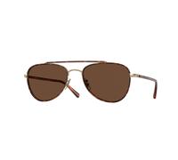 Oliver Peoples OV1372ST SACOYE 5035AN Unisex Sunglasses Titanium Gold Brown Pilot Polarized