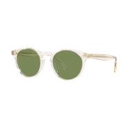 Oliver Peoples Unisex Sunglass OV5459SU Romare Sun - Frame color: Pale Citrine, Lens color: Jade Polar