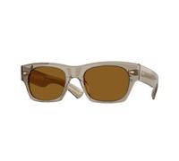 Oliver Peoples Unisex Sunglass OV5514SU Kasdan 18K - Frame color: Sencha, Lens color: TRUE Brown