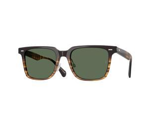 Oliver Peoples OV5592S MR. FEDERER II 13929A Man Sunglasses Acetate Brown Green G15 Squared Polarized