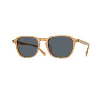 Oliver Peoples Unisex Sunglass OV5598SU Emryn - Frame color: Semi-Matte Goldwood, Lens color: Blue