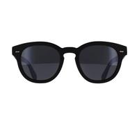 Oliver Peoples Round Semi-Matte Black Carbon Grey Ov5413Su Cary Grant Black