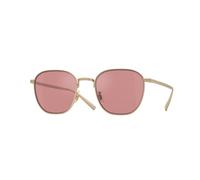 Oliver Peoples OV1329ST RYNN 50353E Unisex Sunglasses Titanium Gold Violet Squared Photochromic
