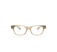 Oliver Peoples transparent rectangle-frame glasses - Green One Size