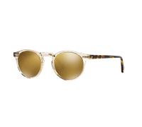 Oliver Peoples Unisex Oliver Peoples OV5217S GREGORY PECK SUN 1485W4 Sunglasses Acetate Brown Brown Pantos Mirror