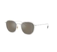 Oliver Peoples Unisex Sunglass OV1321ST TK-9 Sun Gold Plated - Frame color: 18k White Gold Plated, Lens color: Grey Goldtone