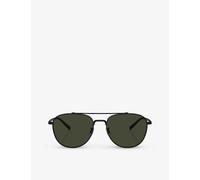 Oliver Peoples Womens Black Ov1335st Rivetti Pilot-frame Titanium Sunglasses
