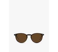 Oliver Peoples Womens Brown Ov5004su Riley Sun Acetate Round Sunglasses 12.8cm