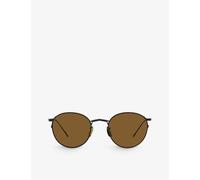 Oliver Peoples Womens Green Ov1311st G Ponti Round-frame Metal Sunglasses